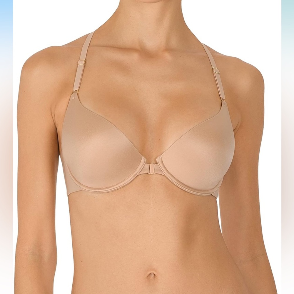 Natori Nude Front-Close Convertible T-Shirt Bra